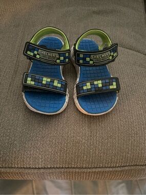 Skechers Kids Minecraft Hook & Loop Sandals